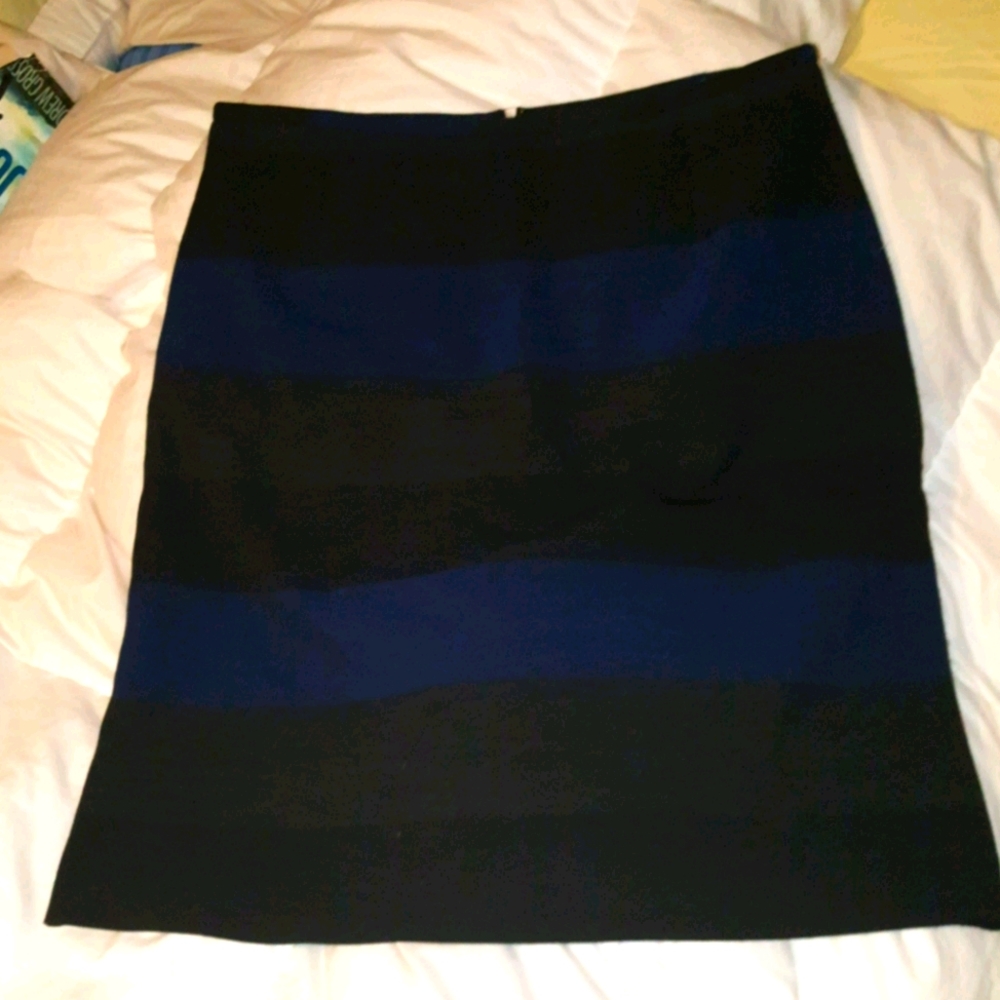 Tamari black and blue pencil skirt